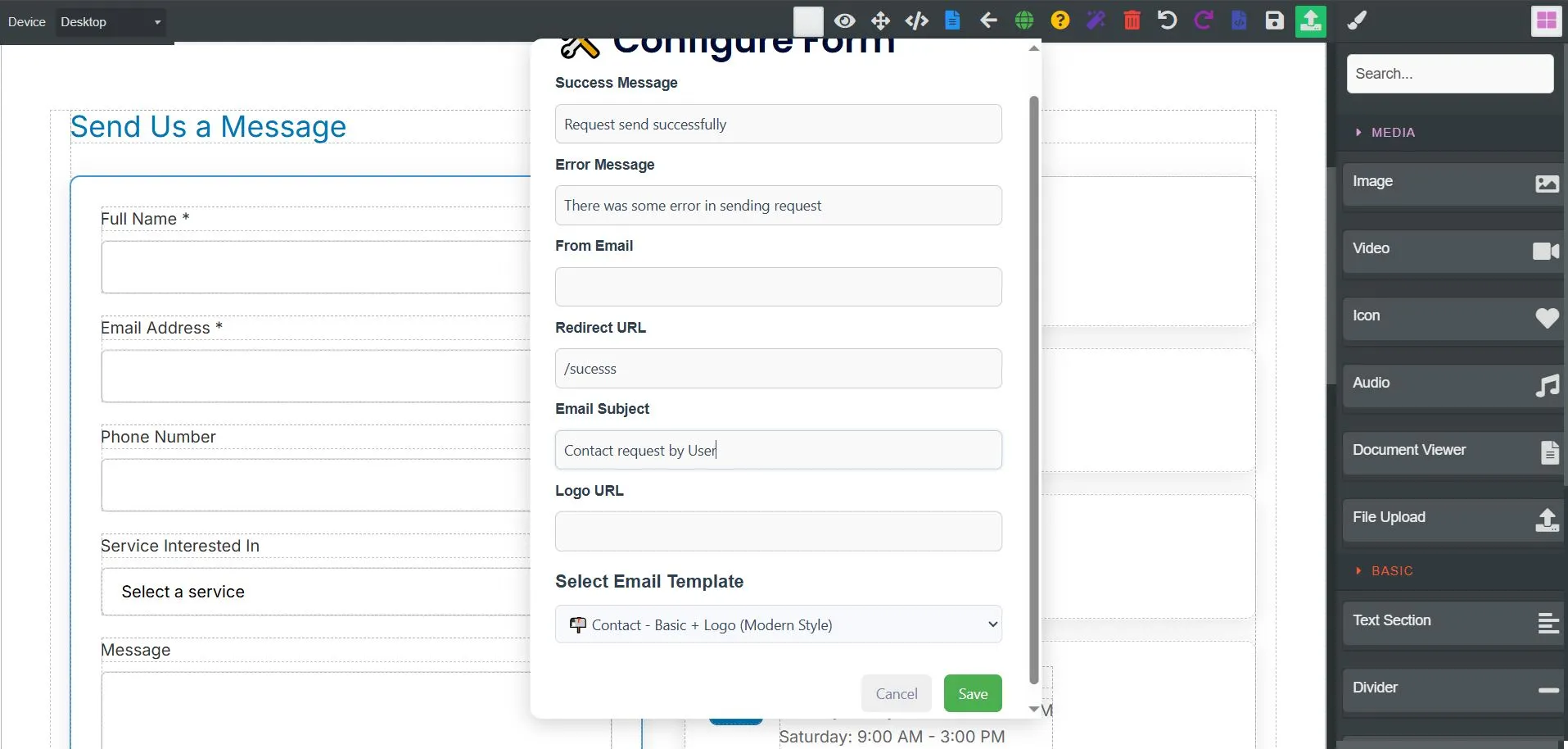 Data Form