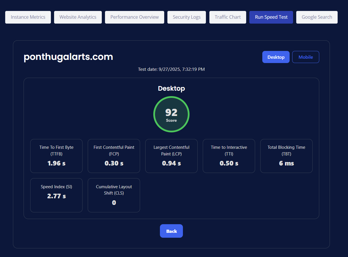 Speed Test