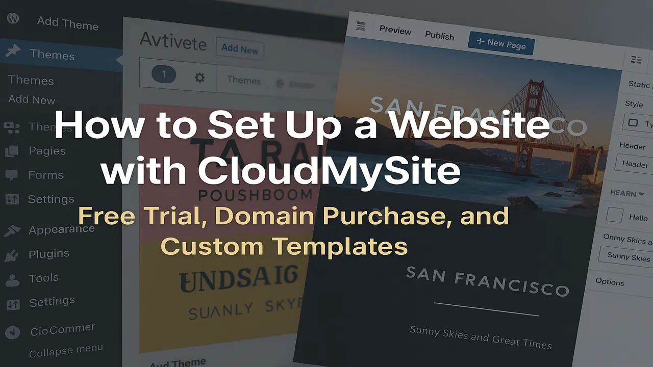How to Create Your Free Website with CloudMySite — No Coding, No Cost!